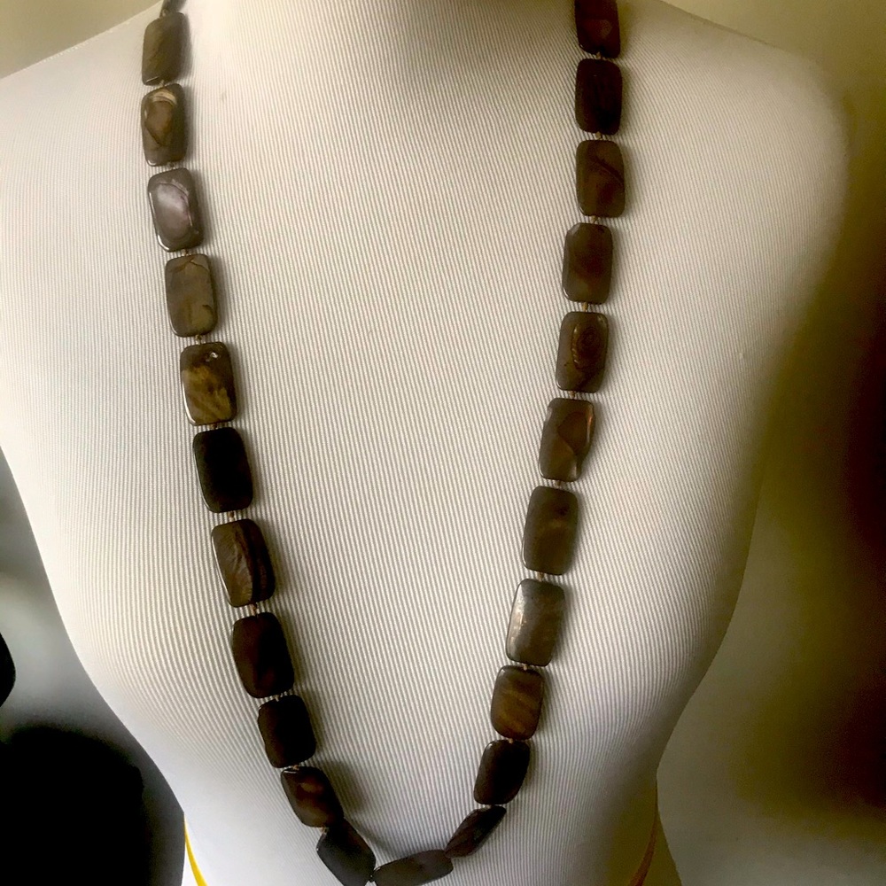 Tortoise colored necklace